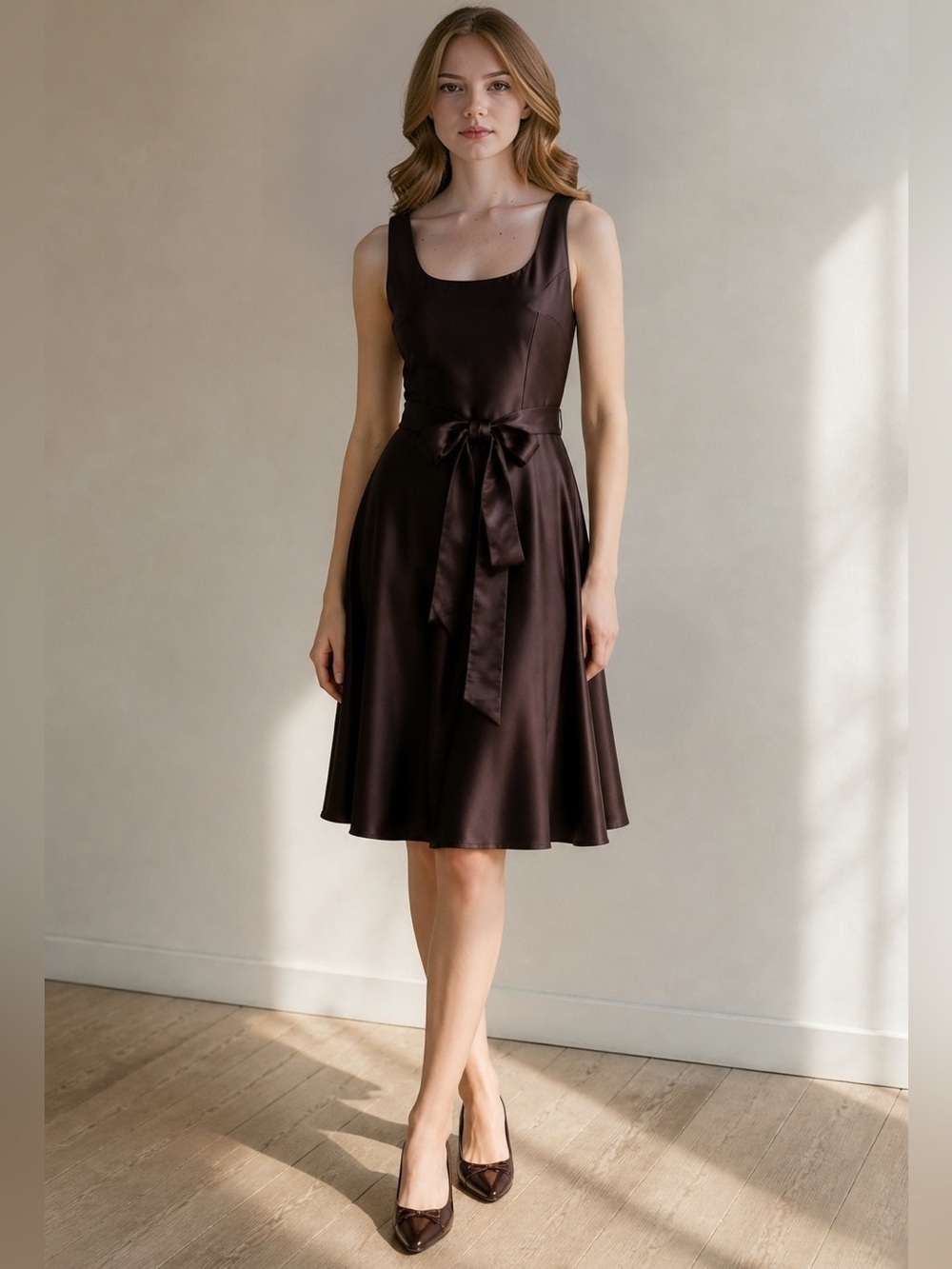 Ann Taylor Vintage Silk Dress with Sash